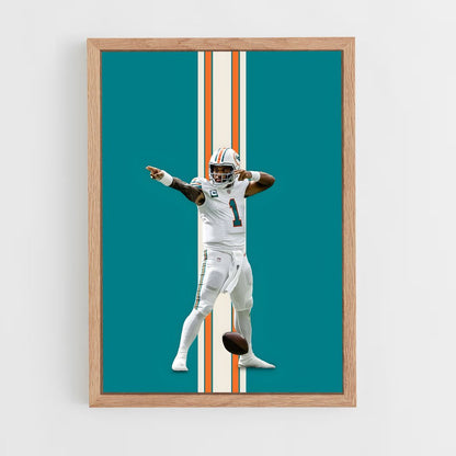 miami-dolphins-22 cadre Bois clair