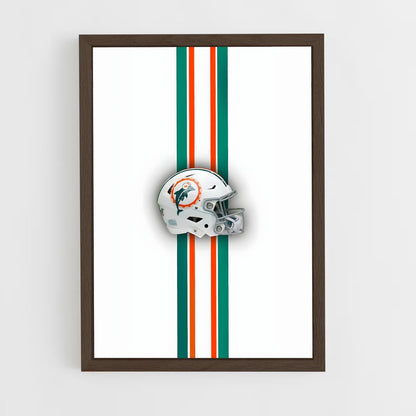 miami-dolphins-5 cadre Bois foncé