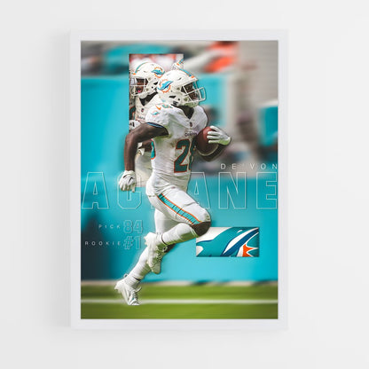 miami-dolphins-8 cadre Blanc