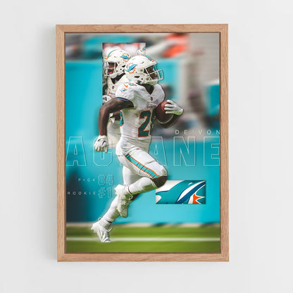 miami-dolphins-8 cadre Bois clair