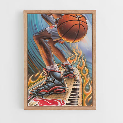 miami-heat-10 cadre Bois clair