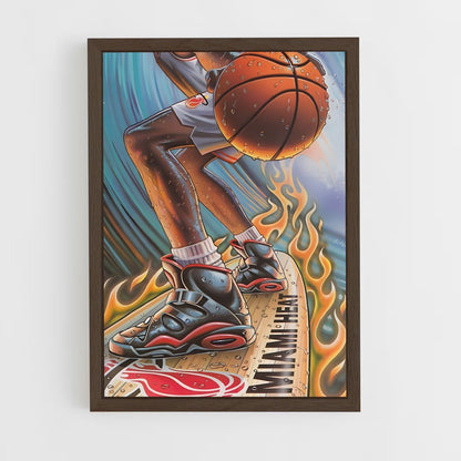 miami-heat-10 cadre Bois foncé
