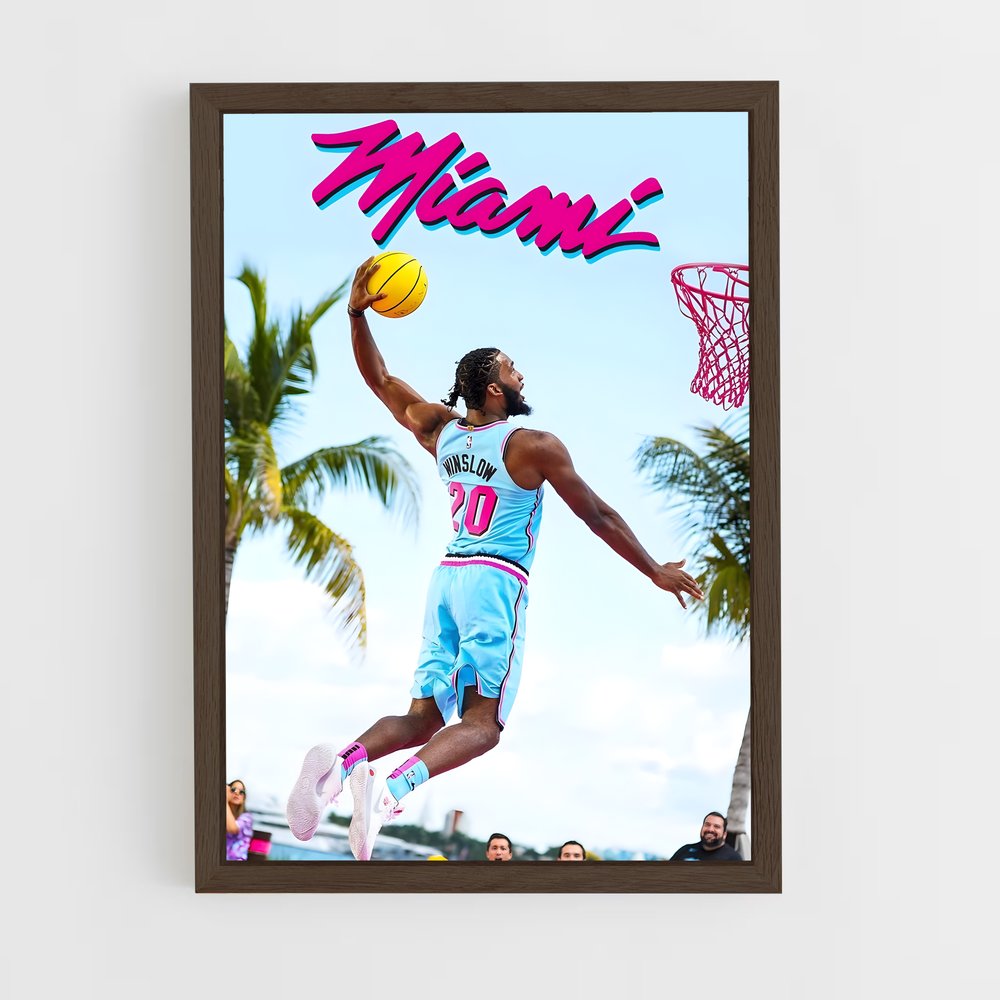 miami-heat-16 cadre Bois foncé