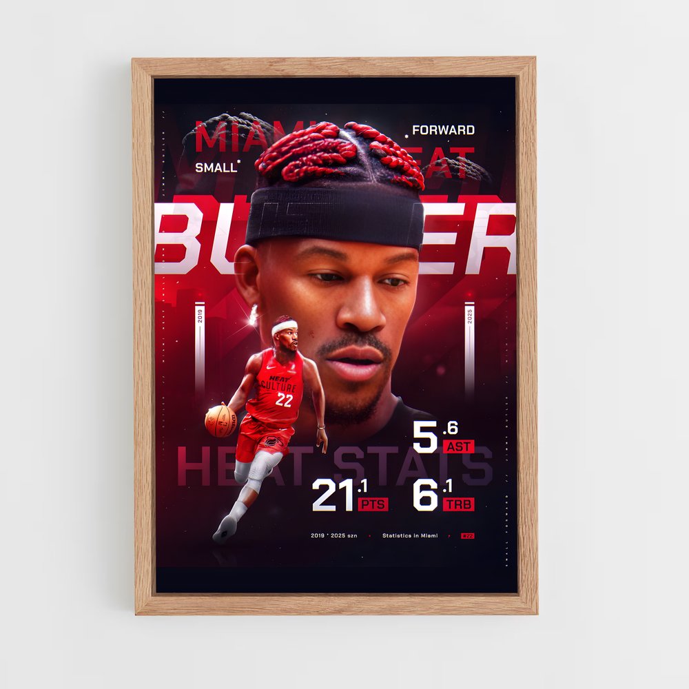 miami-heat-17 cadre Bois clair