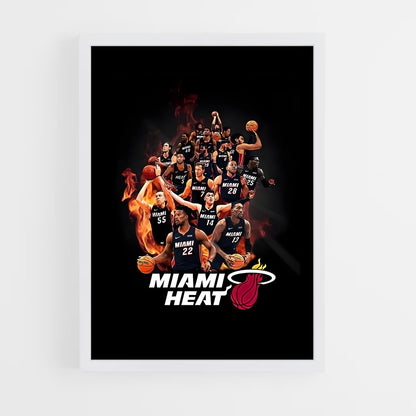 miami-heat-9 cadre Blanc
