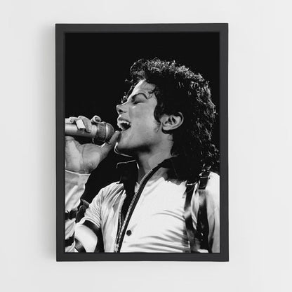 Michael Jackson Singing Poster