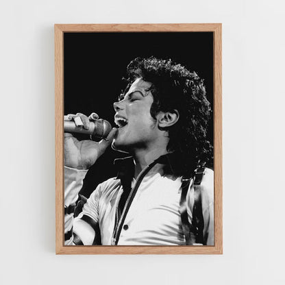 Michael Jackson Singing Poster