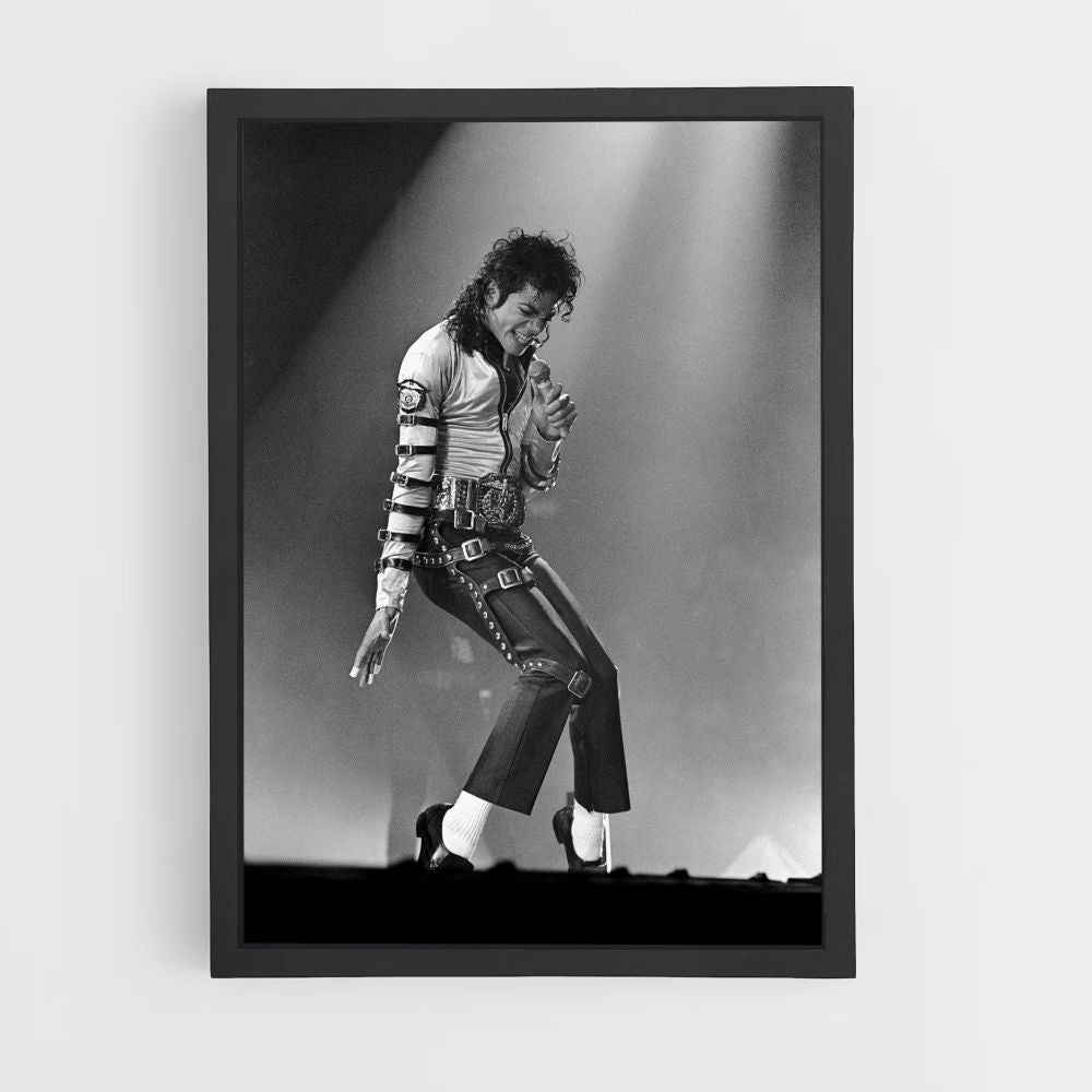 Michael Jackson Black and White Poster