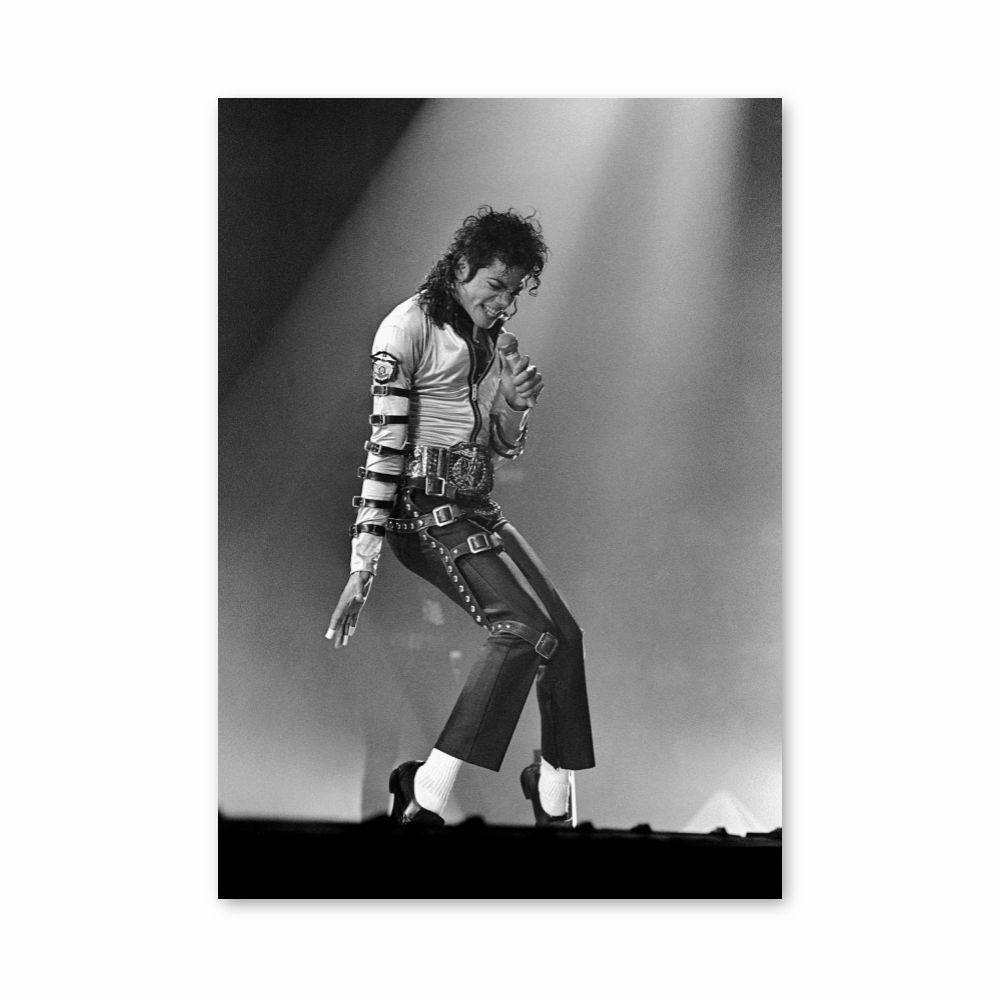 Michael Jackson Black and White Poster