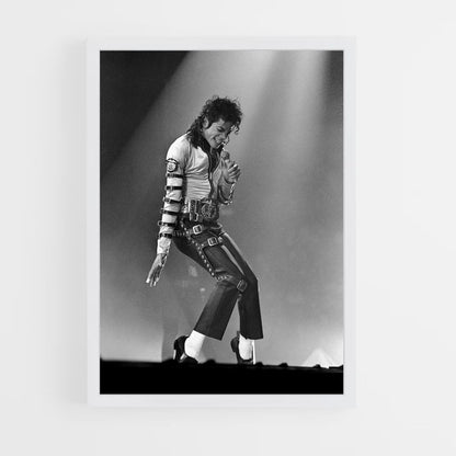 Michael Jackson Black and White Poster