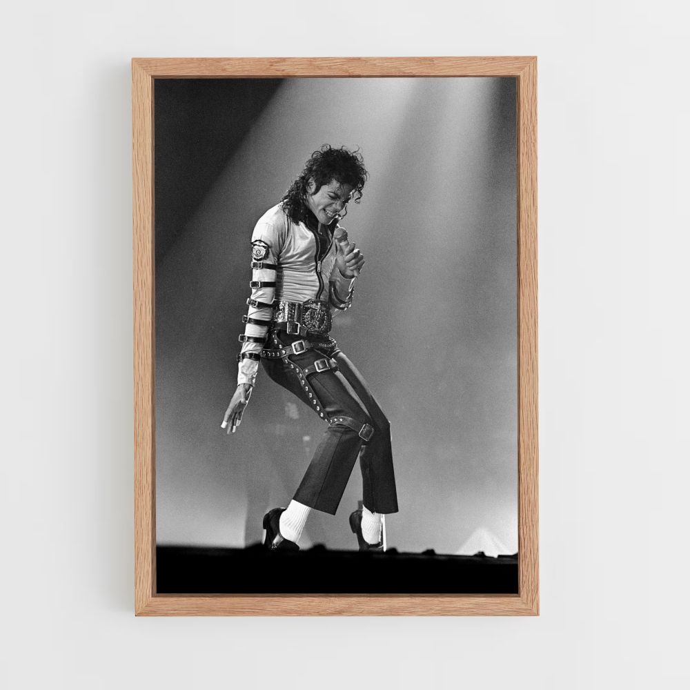 Michael Jackson Black and White Poster