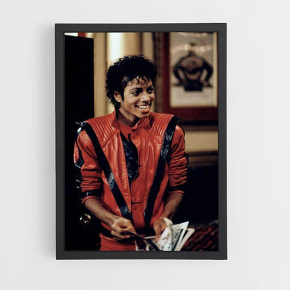 Michael Jackson Red Poster