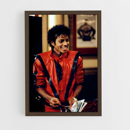 michael-jackson-6 cadre Bois foncé