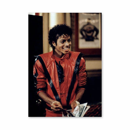 Michael Jackson Red Poster