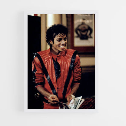 Michael Jackson Red Poster