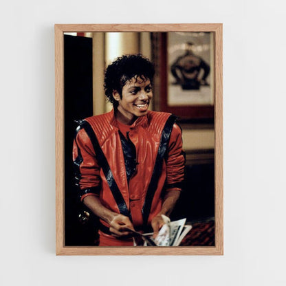 Michael Jackson Red Poster