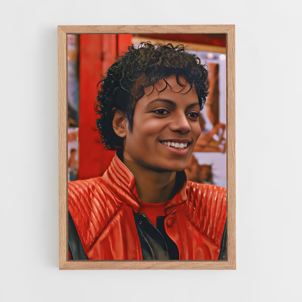 michael-jackson-8 cadre Bois clair