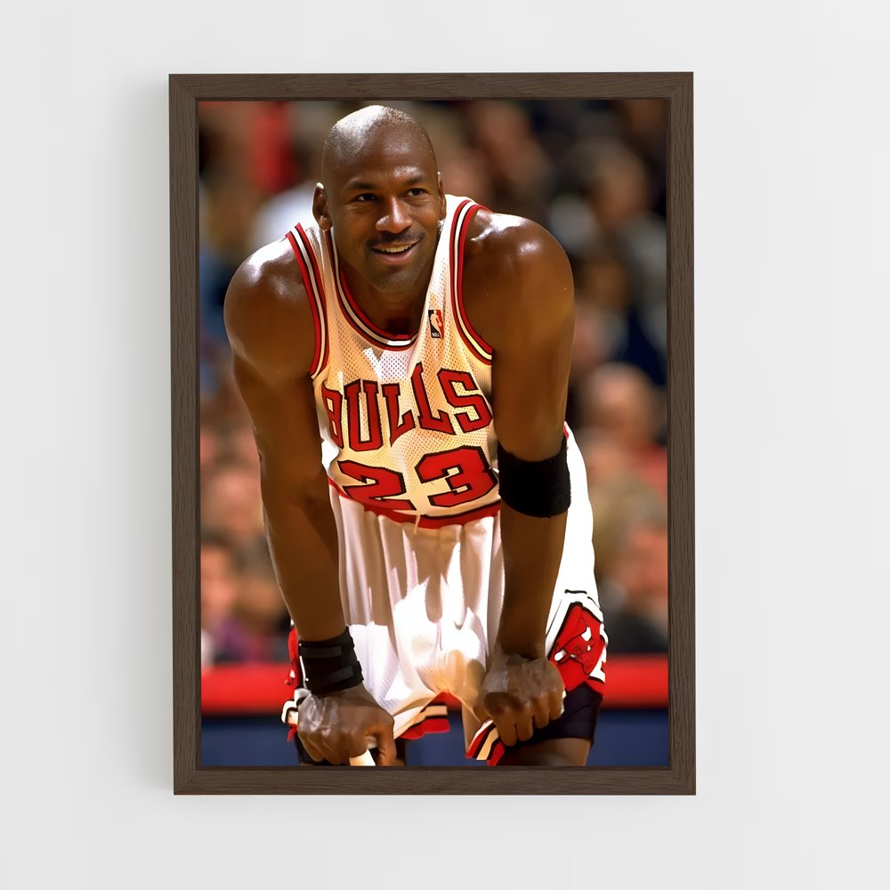 michael-jordan-2 cadre Bois foncé