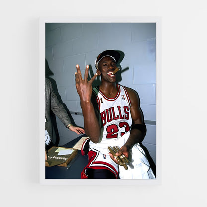 michael-jordan-4 cadre Blanc