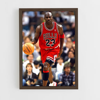 michael-jordan-6 cadre Bois foncé