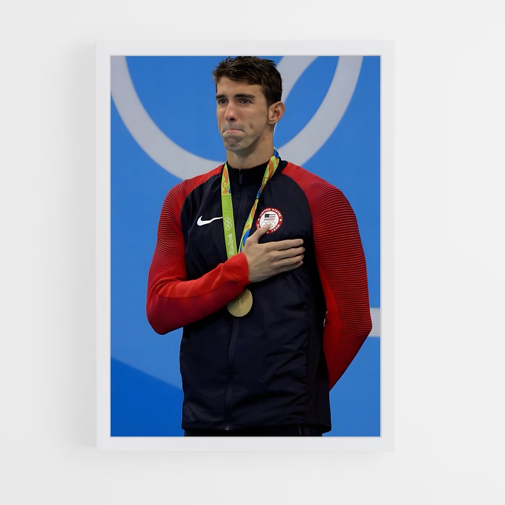 michael-phelps-6 cadre Blanc