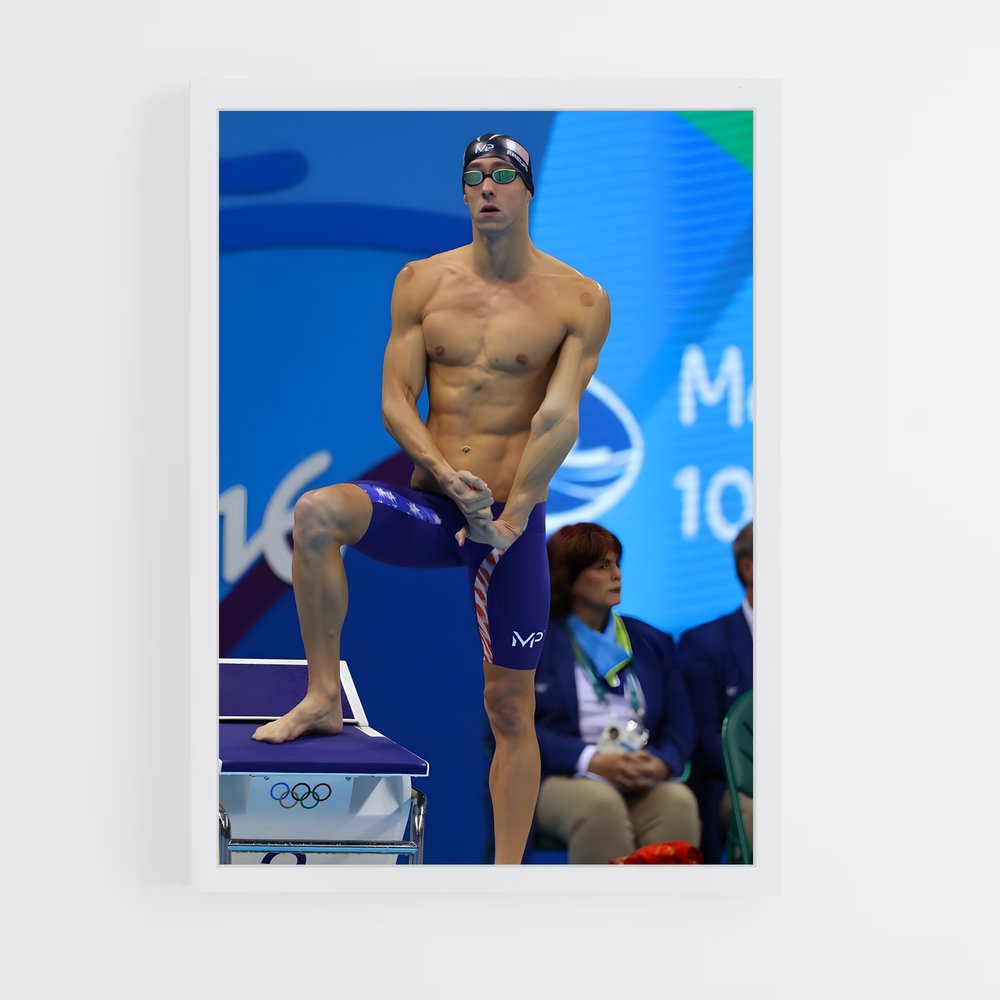 michael-phelps-9 cadre Blanc