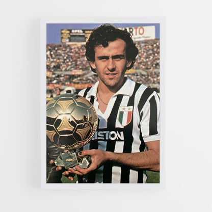 Michel Platini Ballon d'Or Poster