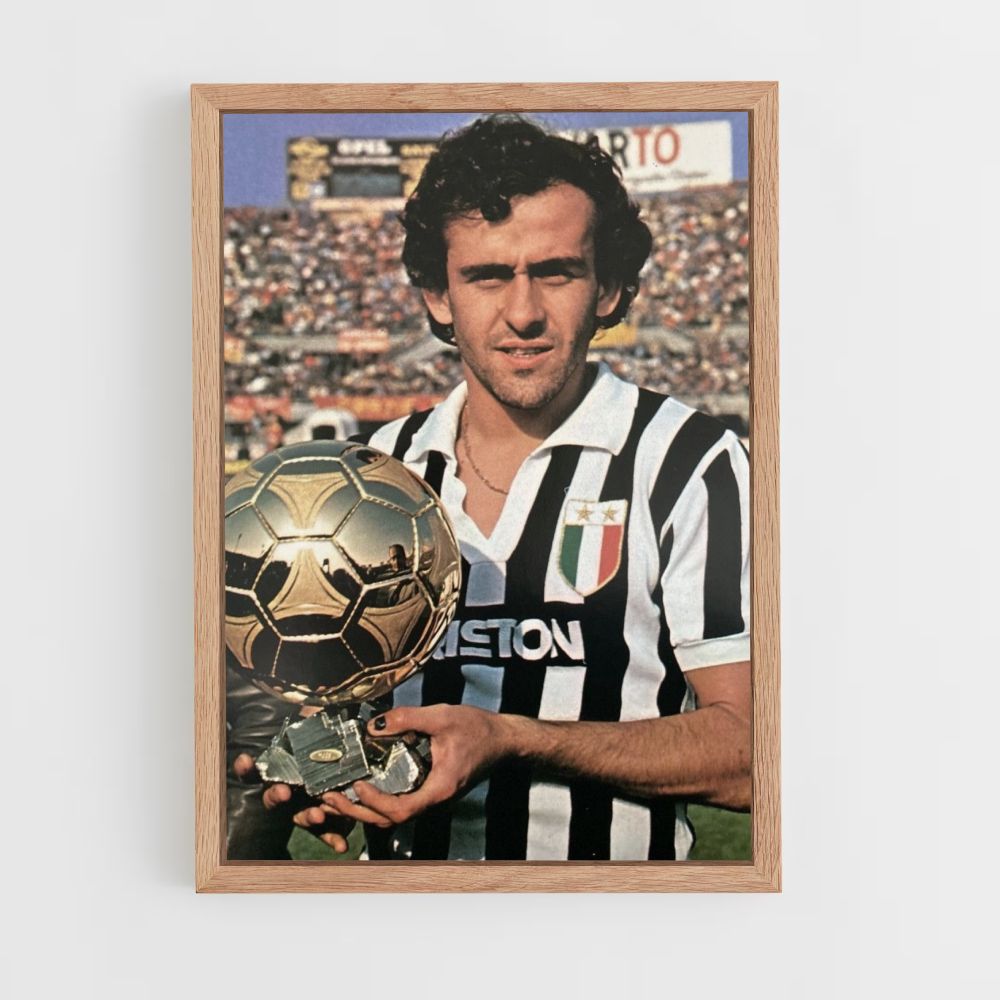 Michel Platini Ballon d'Or Poster