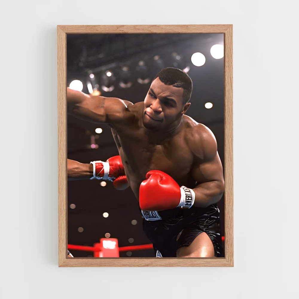 mike-tyson-1 cadre Bois clair