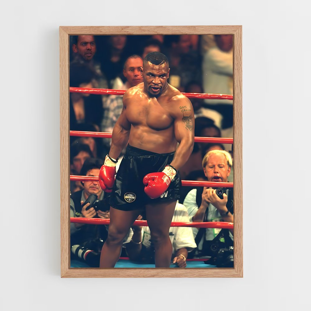 mike-tyson-7 cadre Bois clair