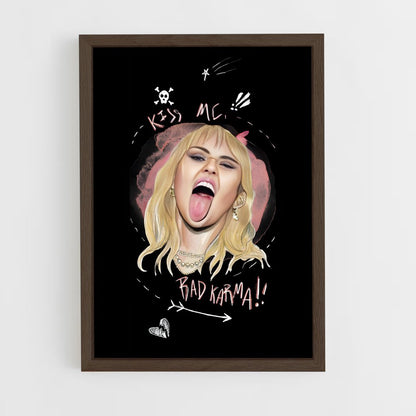 miley-cyrus-16 cadre Bois foncé
