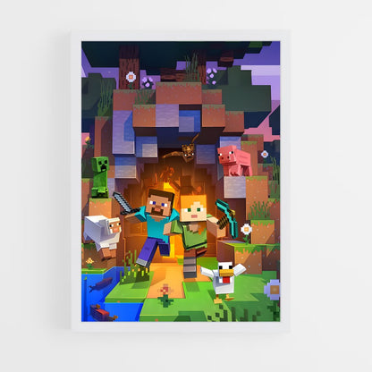 minecraft-1 cadre Blanc