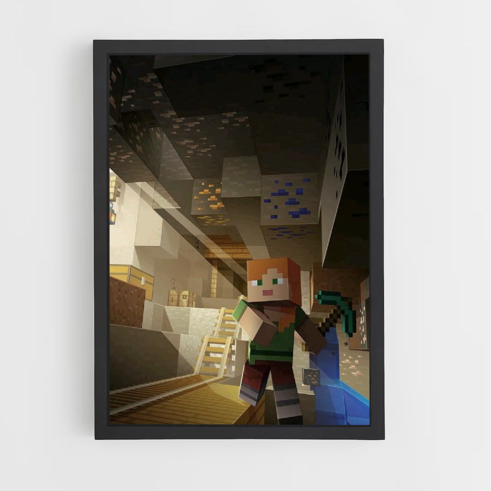 Poster Minecraft Mining