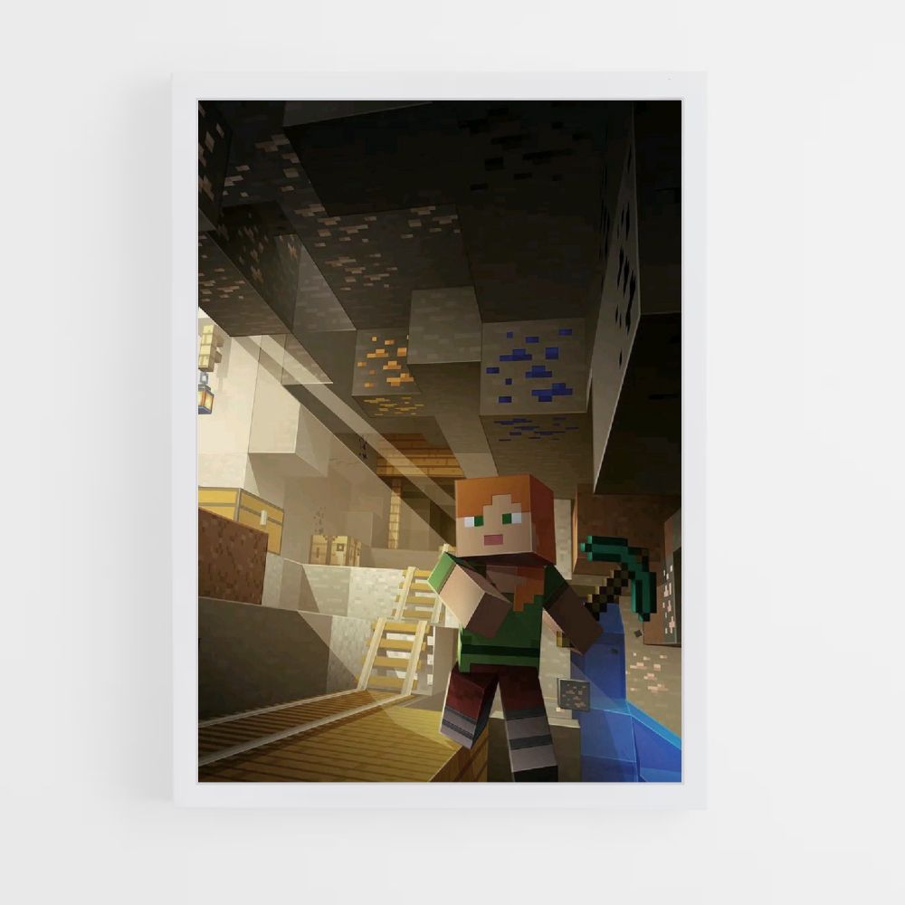 Poster Minecraft Mining