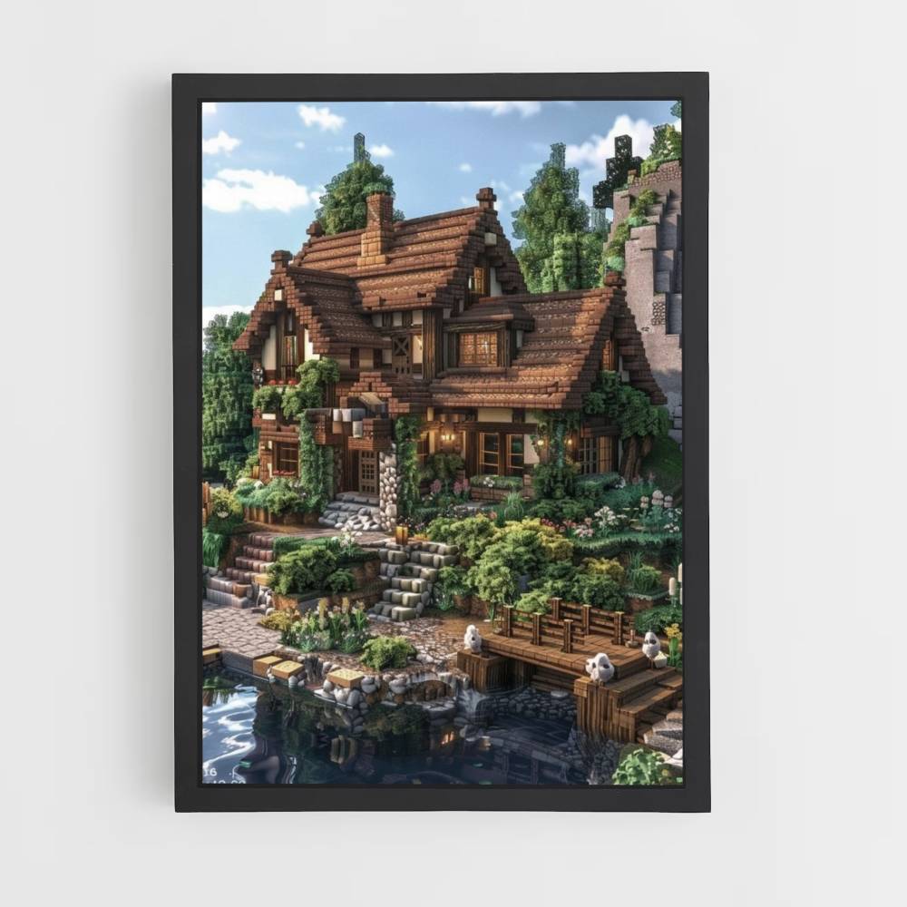 Minecraft House Poster