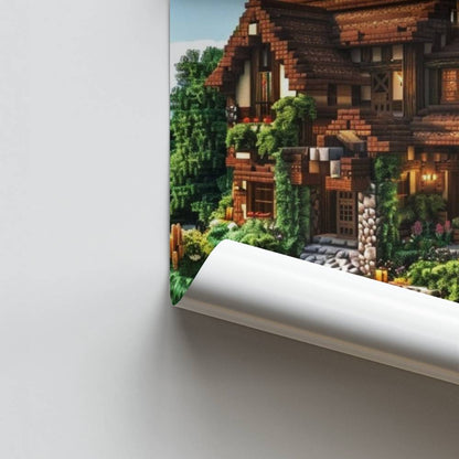 Minecraft House Poster