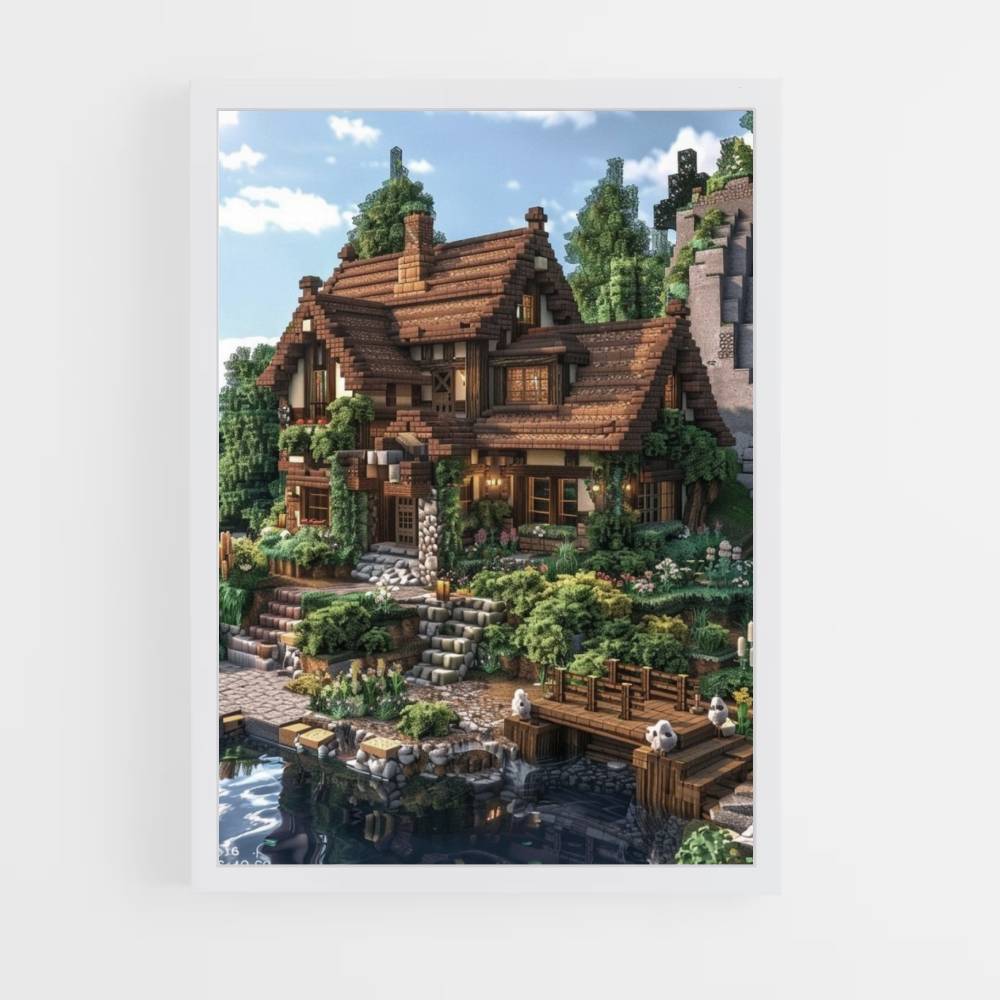 Minecraft House Poster