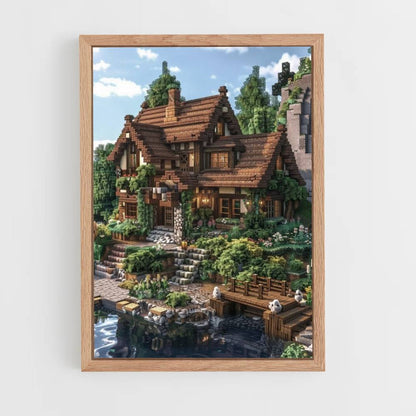 Minecraft House Poster