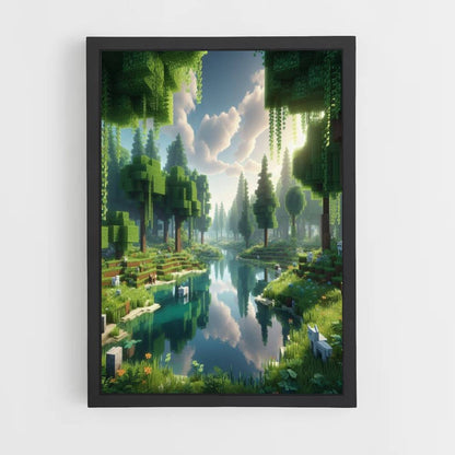 Minecraft Lake Poster