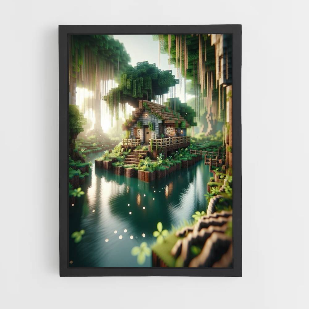 Minecraft Hut Poster