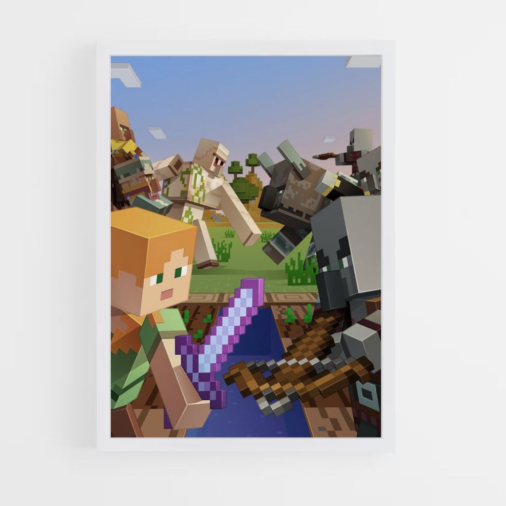 Poster Minecraft Combat