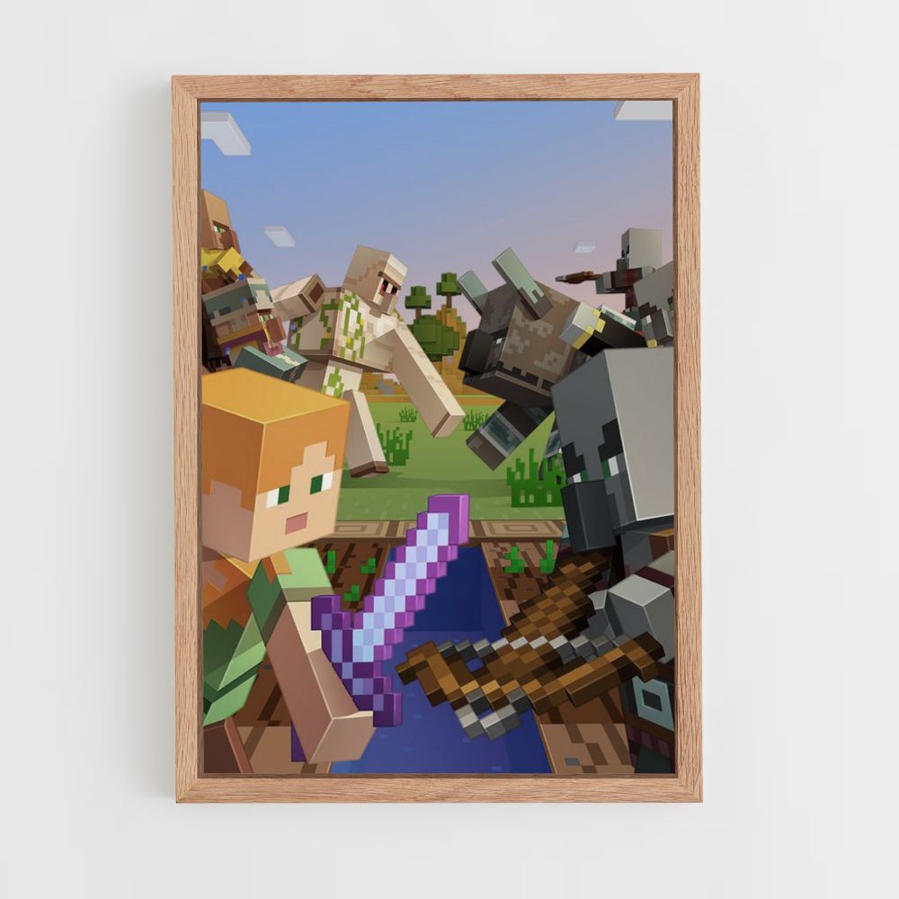 Poster Minecraft Combat