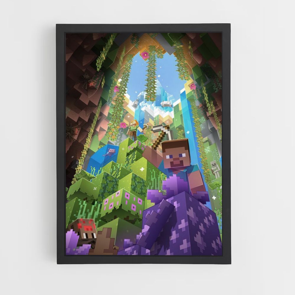 Minecraft Cave Poster