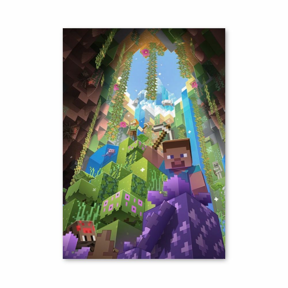 Minecraft Cave Poster