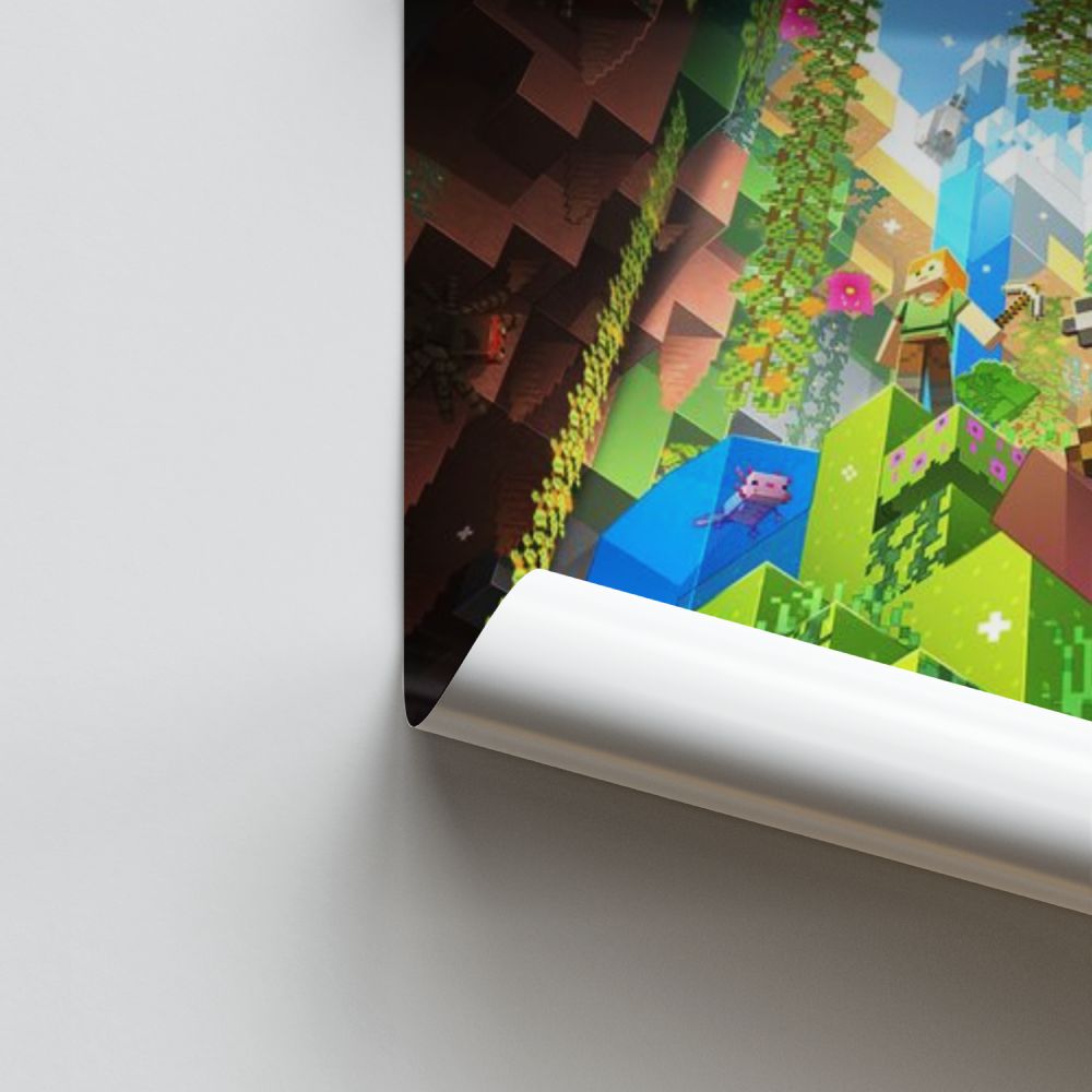 Minecraft Cave Poster