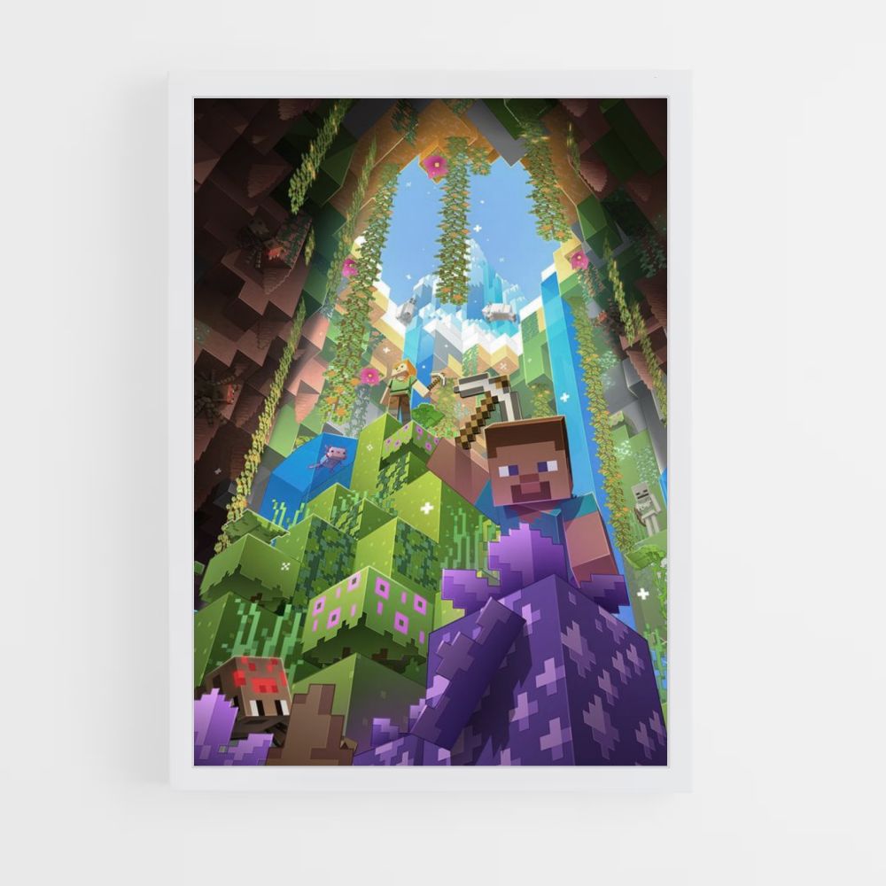 Minecraft Cave Poster