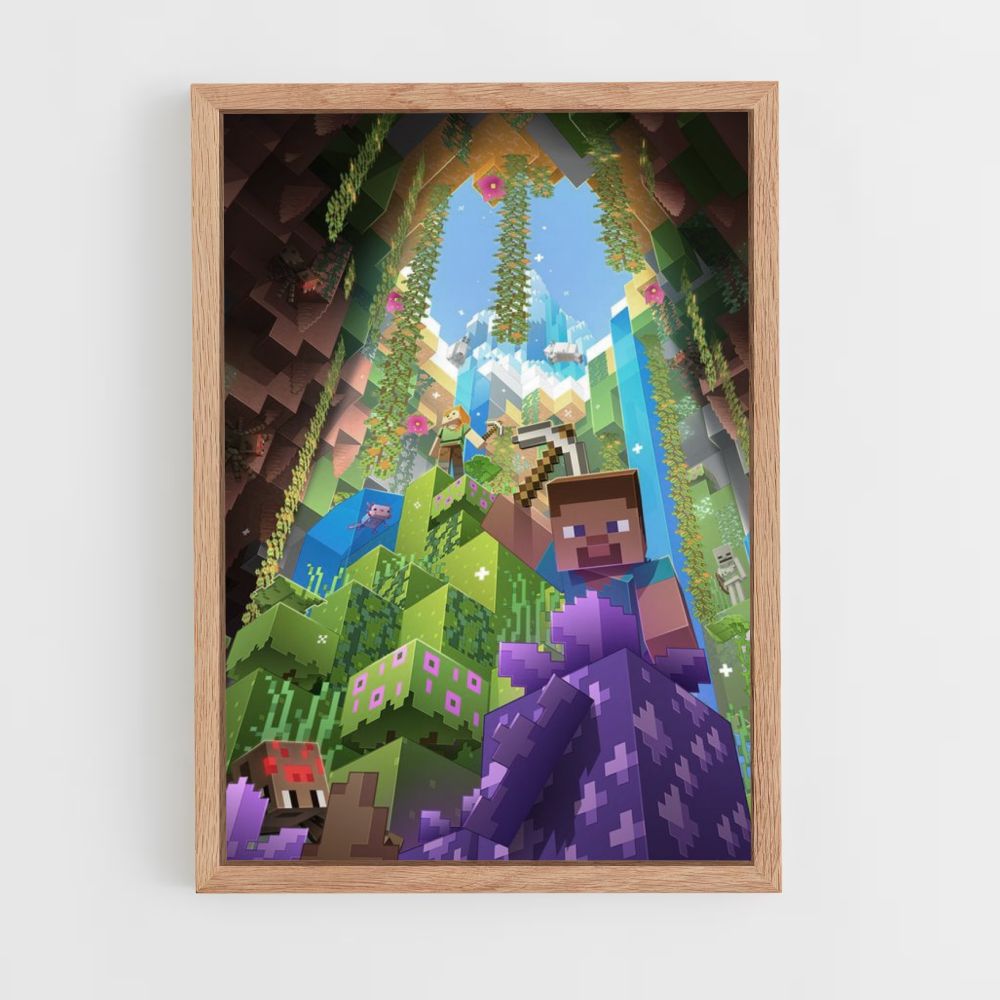 Minecraft Cave Poster