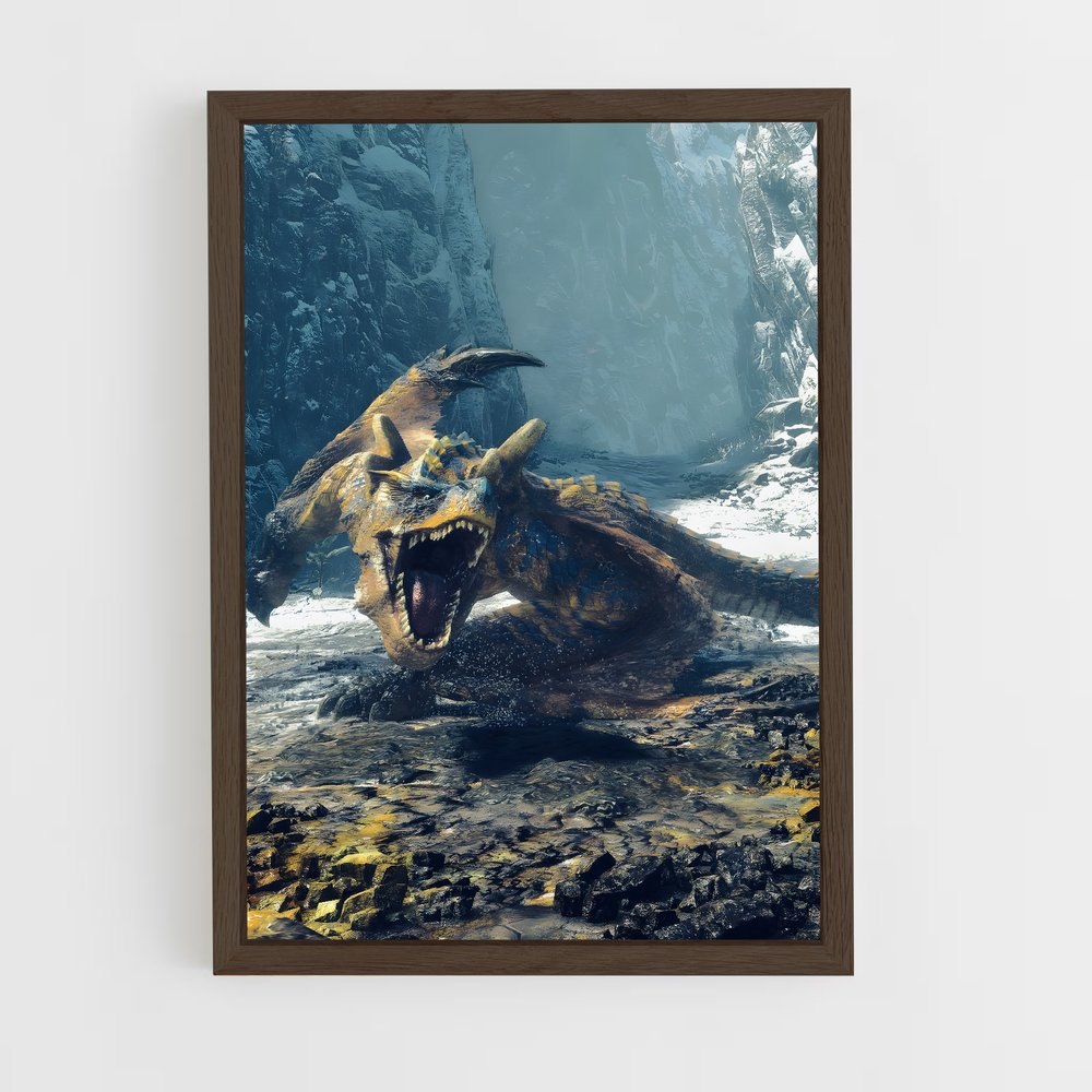 monster-hunter-12 cadre Bois foncé