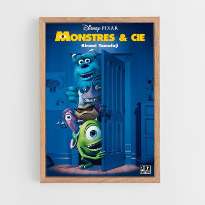 monstres-and-cie-15 cadre Bois clair