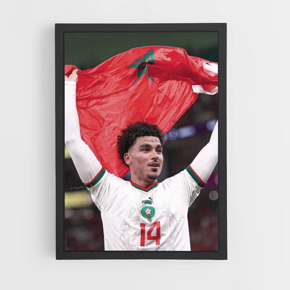 Morocco Football Poster